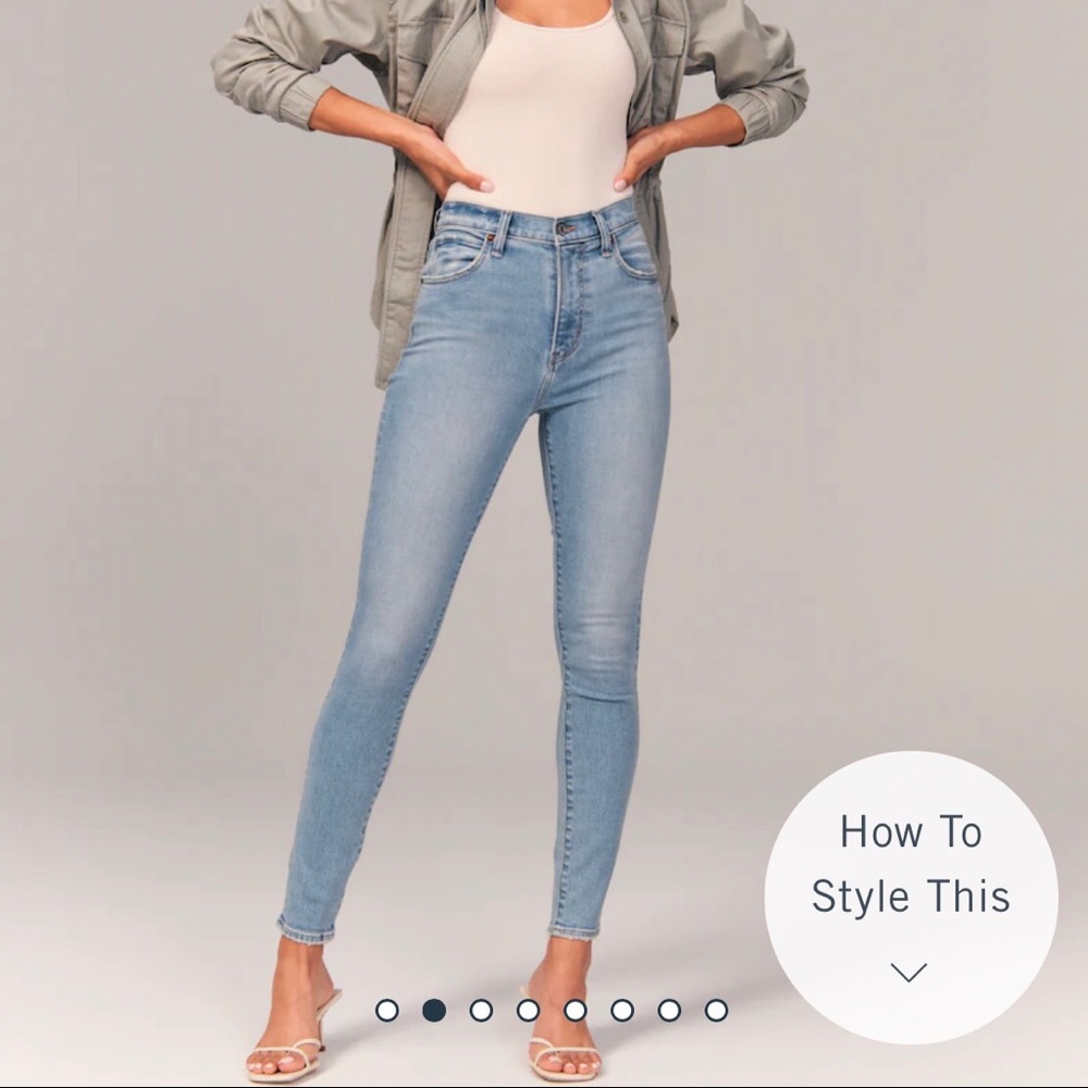 Abercrombie & Fitch High Rise Super Skinny Jeans 26S